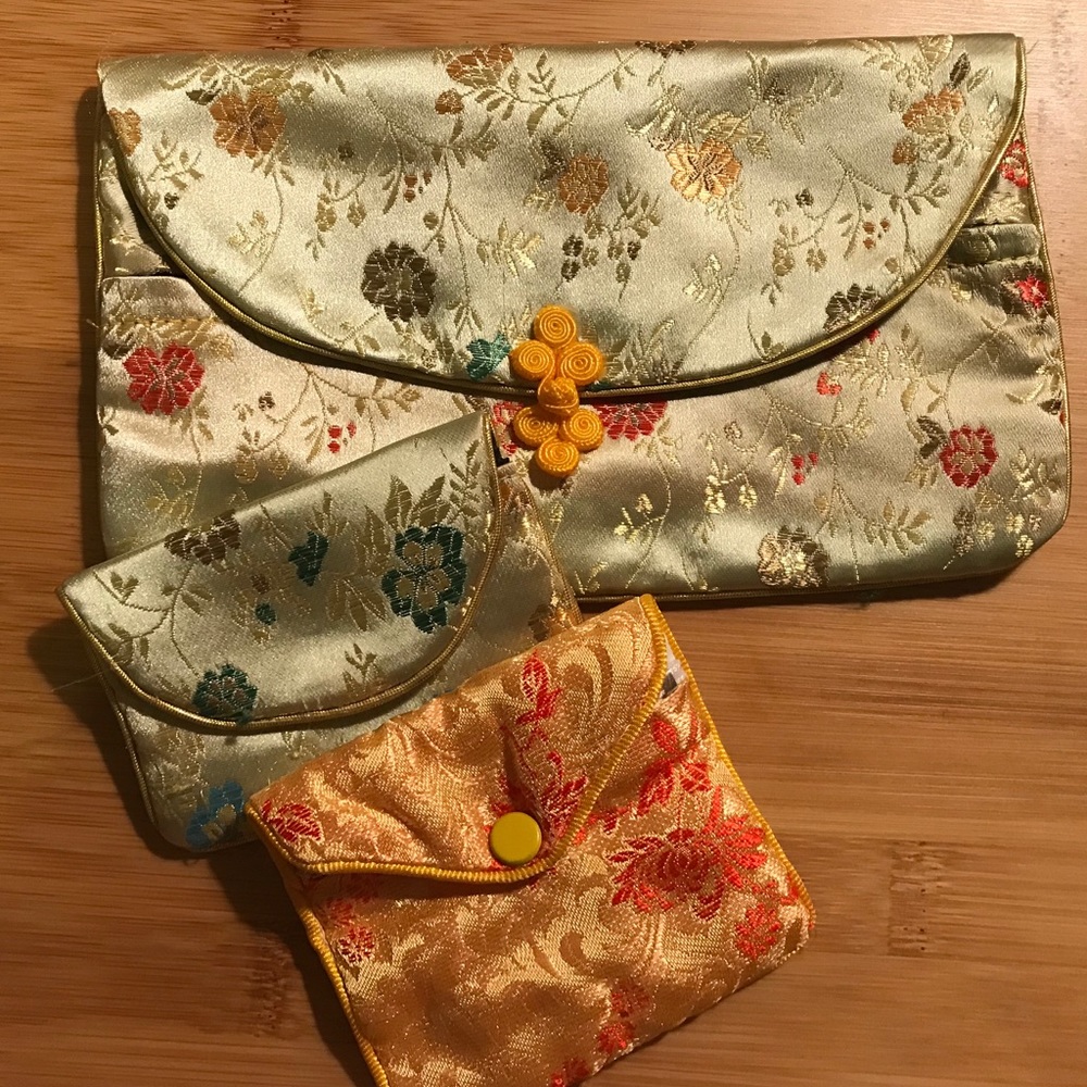 Oriental Silk Purse Pouches